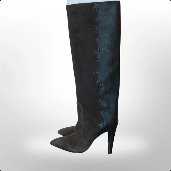 Heel knee leather boots Vitto Rossi Italy - Picture 3 of 3